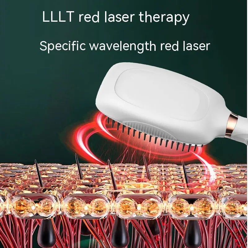 Microcurrent EMS Hair Comb – Phototherapy Scalp Massager My Store