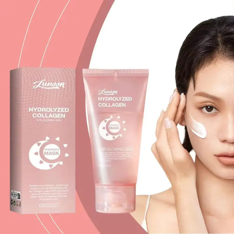 Collagen Face Night Mask – Firming & Hydrating Anti-Wrinkle Care - ZNN Deals
