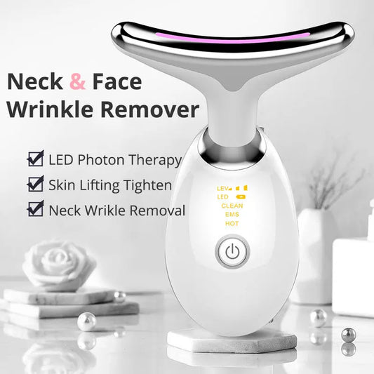 Neck Lifting & Wrinkle Remover – EMS Heat & LED Massager My Store