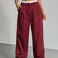 High Waist Stripe Printed Straight Leg Pants with Pockets – Women’s Casual Trousers My Store