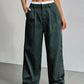 High Waist Stripe Printed Straight Leg Pants with Pockets – Women’s Casual Trousers My Store