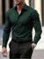 Men’s Summer Solid Color Button-Down Shirt – Casual Business Long Sleeve My Store
