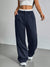 High Waist Stripe Printed Straight Leg Pants with Pockets – Women’s Casual Trousers My Store