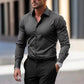 Men’s Summer Solid Color Button-Down Shirt – Casual Business Long Sleeve My Store