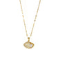 Shell Pearl Necklace with Rhinestones – Elegant Zircon Jewelry for Women - ZNN Deals
