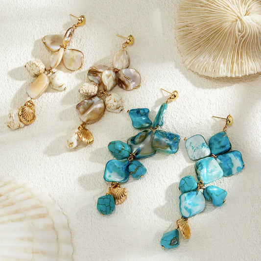 Bohemian Conch & Starfish Pendant Beaded Choker – Summer Beach Necklace - ZNN Deals