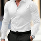 Men’s Summer Solid Color Button-Down Shirt – Casual Business Long Sleeve My Store