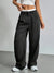 High Waist Stripe Printed Straight Leg Pants with Pockets – Women’s Casual Trousers My Store